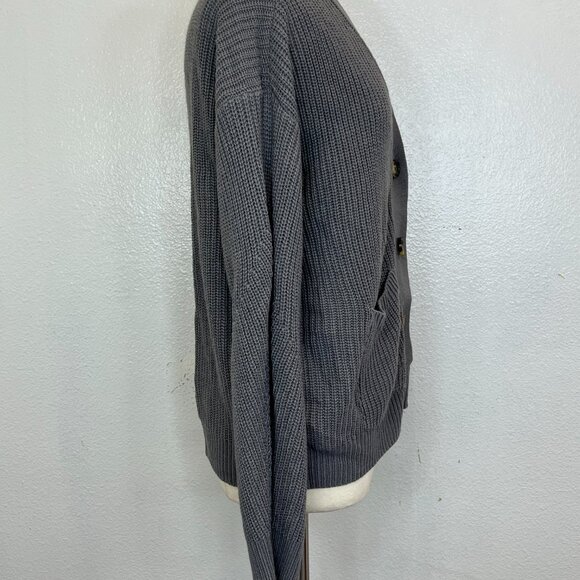 Love for Humanity Couture Womens Knit Cardigan Gray Sweater Size XL - Picture 5 of 7